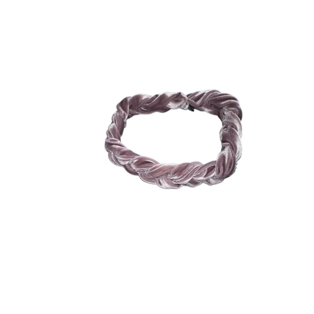 HP brand braided velvet unstructured headband‎ NWOT. Lavender purple. - Picture 3 of 6